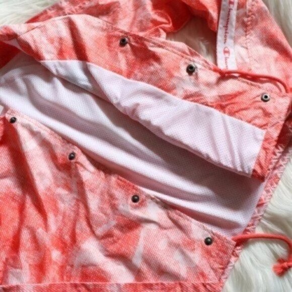 NEW Champion Orange Coaches Windbreaker Jacker Size Medium - Picture 5 of 8